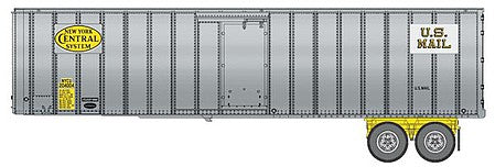 Walthers SceneMaster 949-2608 HO Scale Flexi-Van 40' Trailer 2-Pk New York Cent