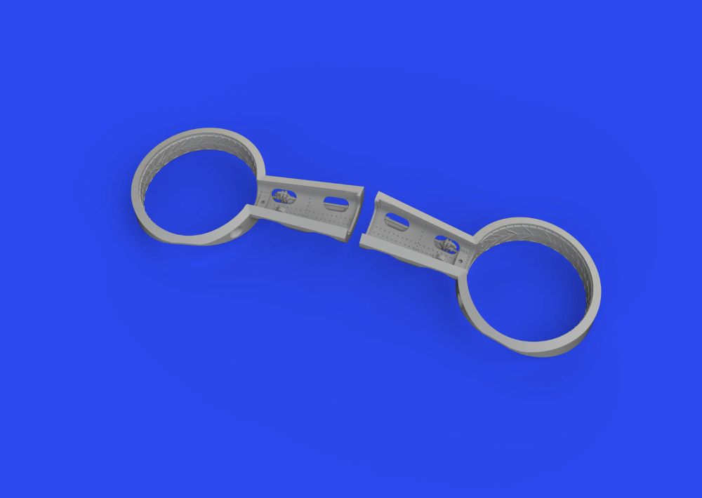 Eduard 648880 1/48 Aircraft- Bf109F Wheel Bays Rounded for EDU (Resin)