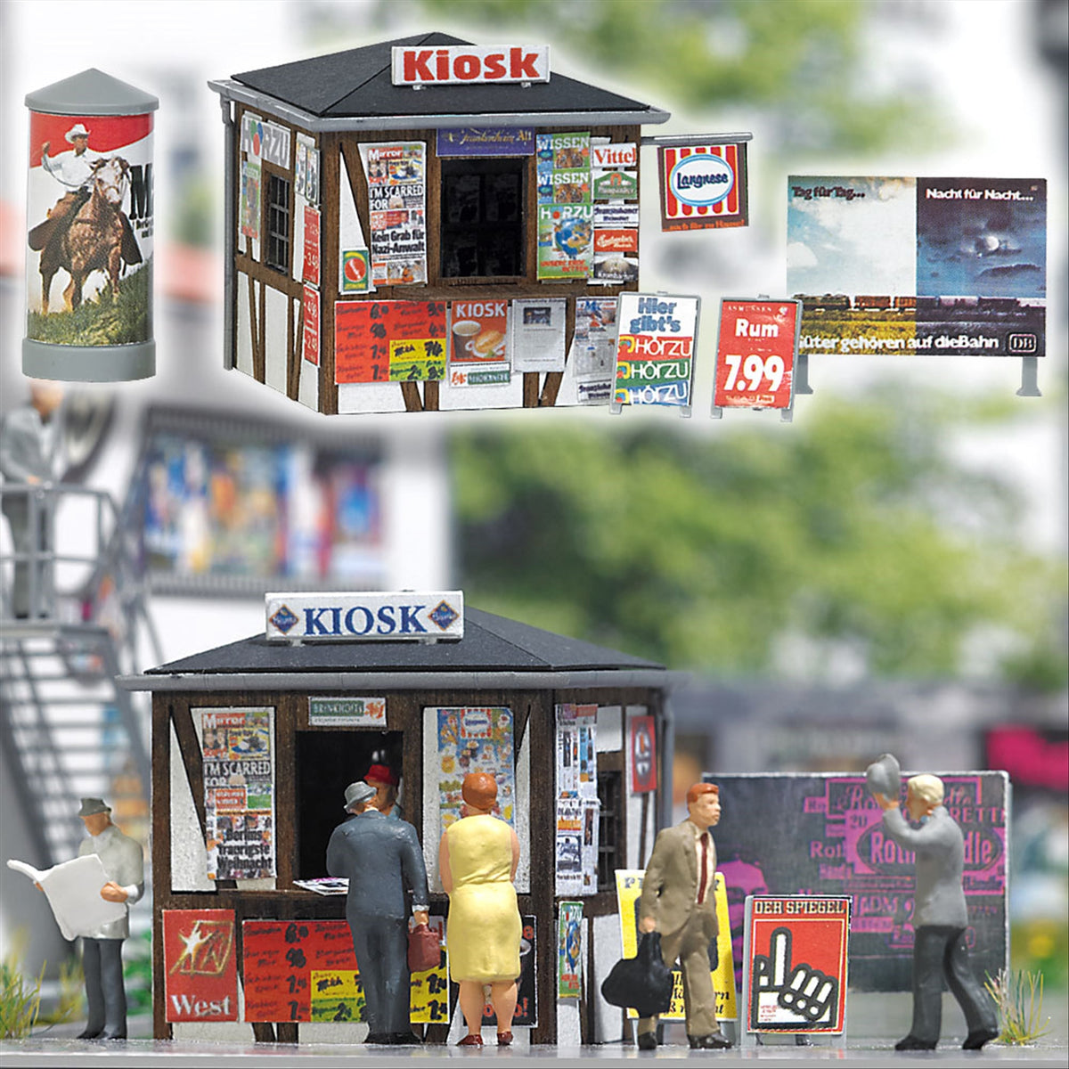 Busch 1494 HO Scale Half-Timbered Kiosk Kit