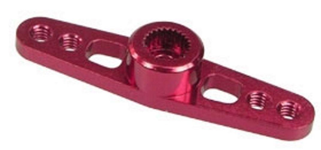 3Racing 3RAC-HKD30/RE 3.0 mm Aluminium Double Servo Arm Red For Ko Propo/Sanwa