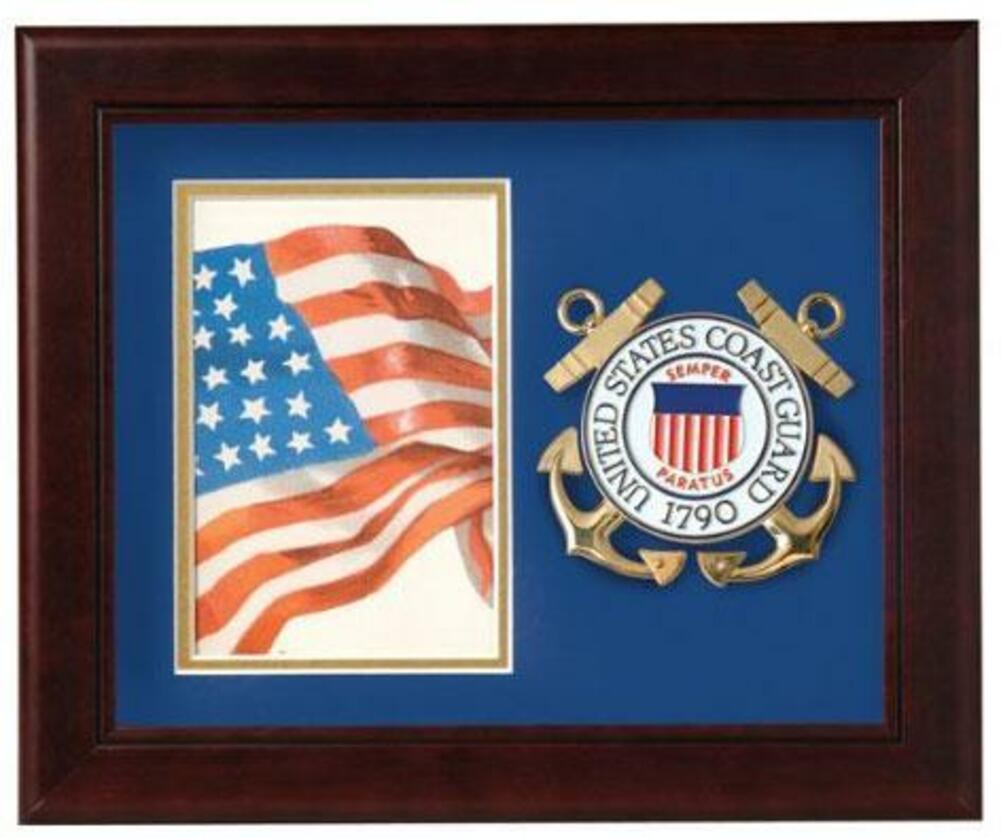 Flag Connections United States Coast Guard Vertical Picture Frame.
