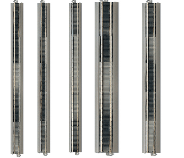 Bachmann E-Z Train Track Silver/Gray 36" Straight Track 25 Pcs HO Scale BAC44