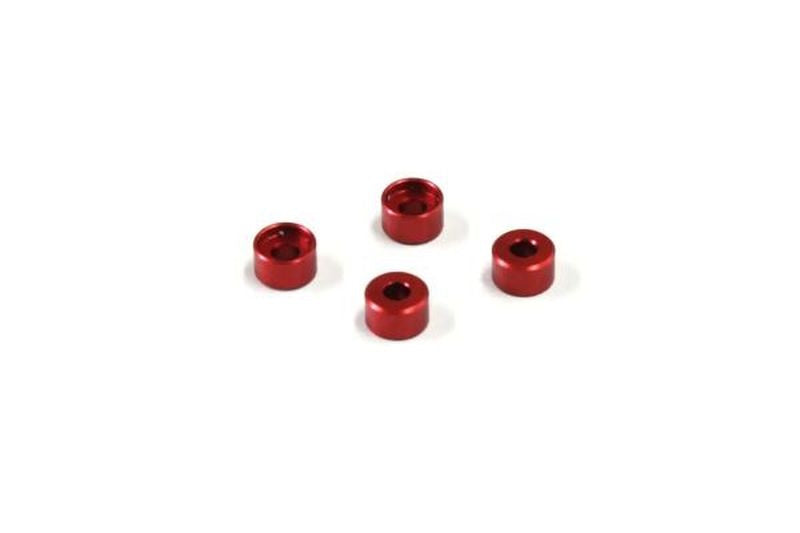 Kyosho MZW418-30B Mini-Z 3.0mm Aluminum Friction Mount Collars Red