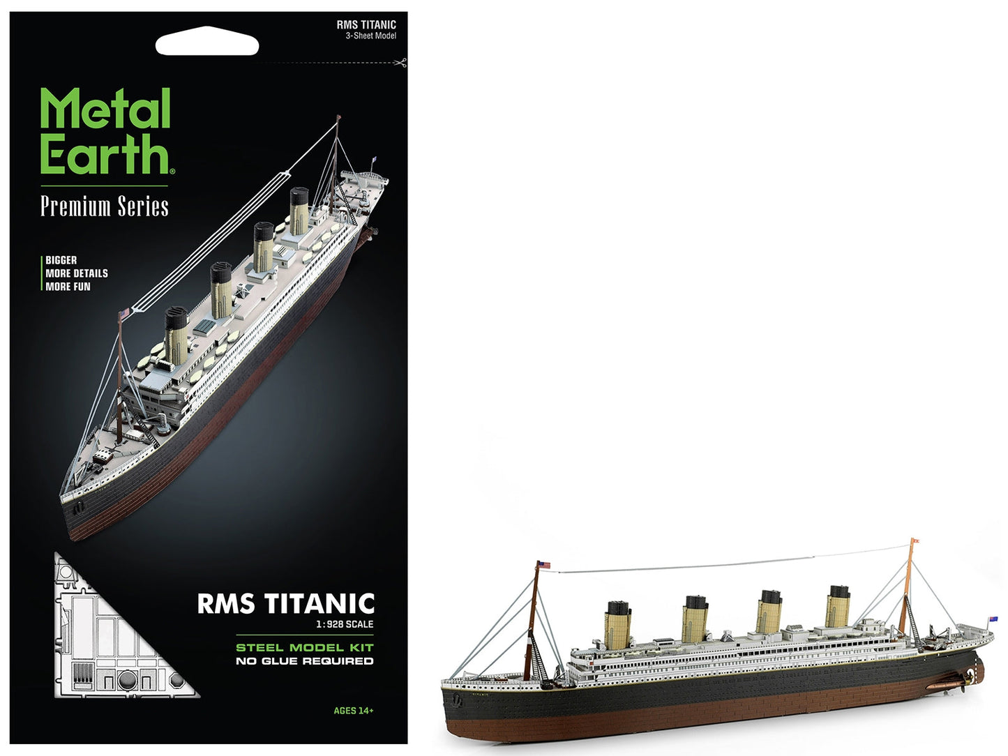 Model Kit RMS Titanic Ship (Moderate Difficulty) Steel Model by Metal Earth