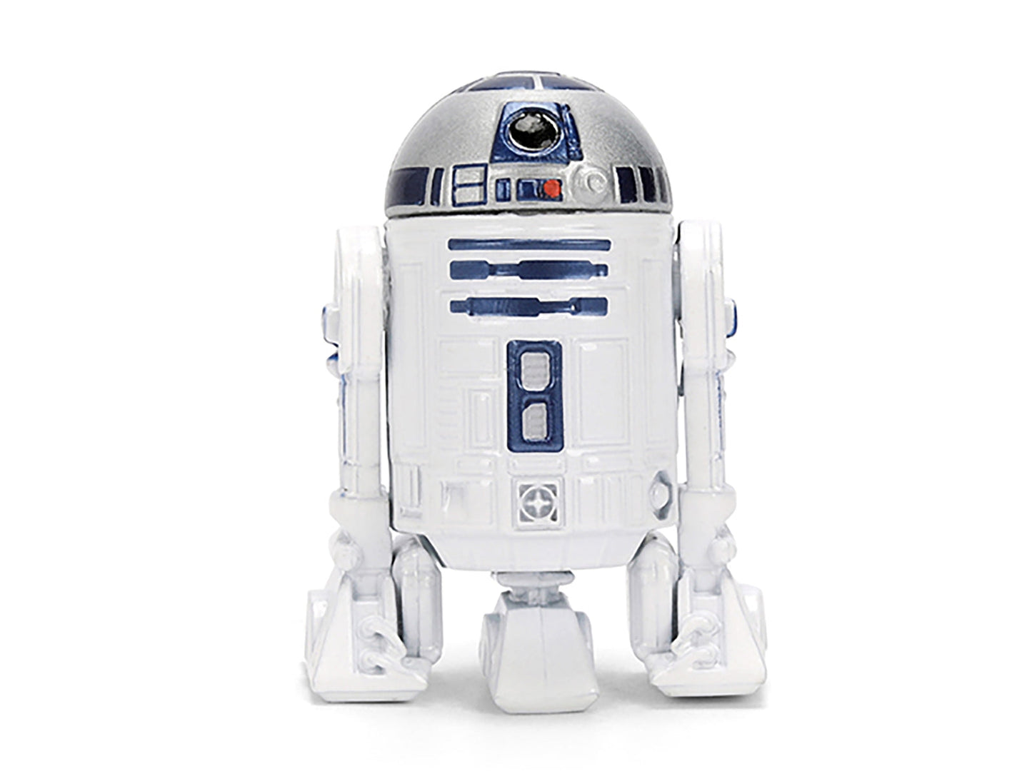 1959 Volkswagen Drag Beetle White with Graphics and R2-D2 Figure "Star Wars" Franchise "Hollywood Rides" Series 1/24 Diecast Model Car by Jada