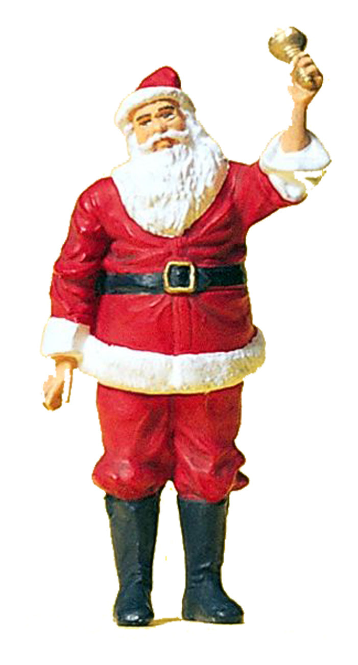Preiser 63084 1:32 Scale Santa Claus with Bell Figure Set