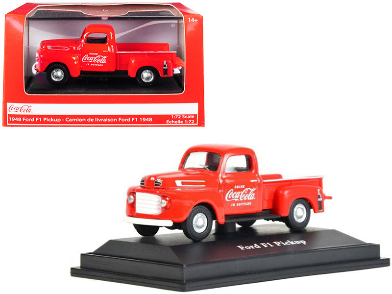 1948 Ford F1 Pickup Truck "Coca-Cola" Red 1/72 Diecast Model Car by Motorcity Classics free shipping USA