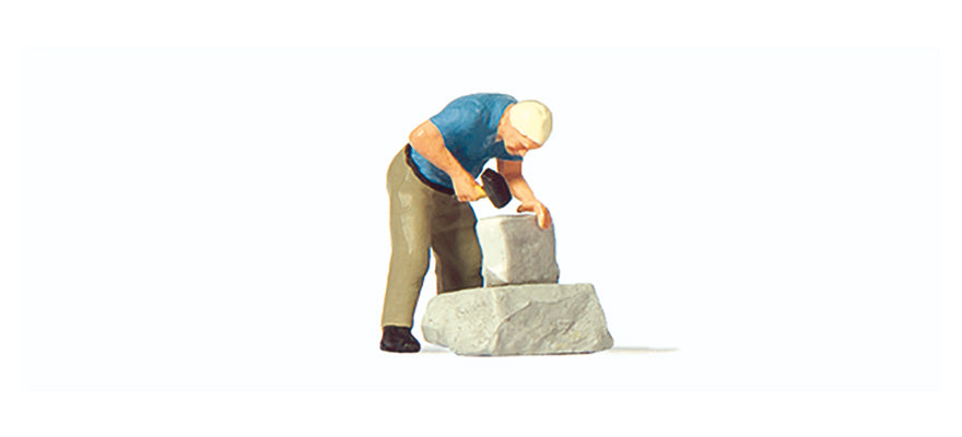 Preiser 28239 HO Scale Stone Mason Figure
