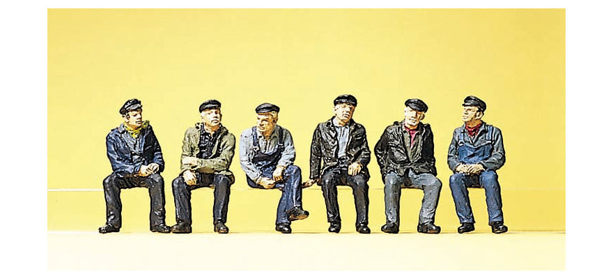 Preiser 10351 HO Scale Seated Industrial Workers Set