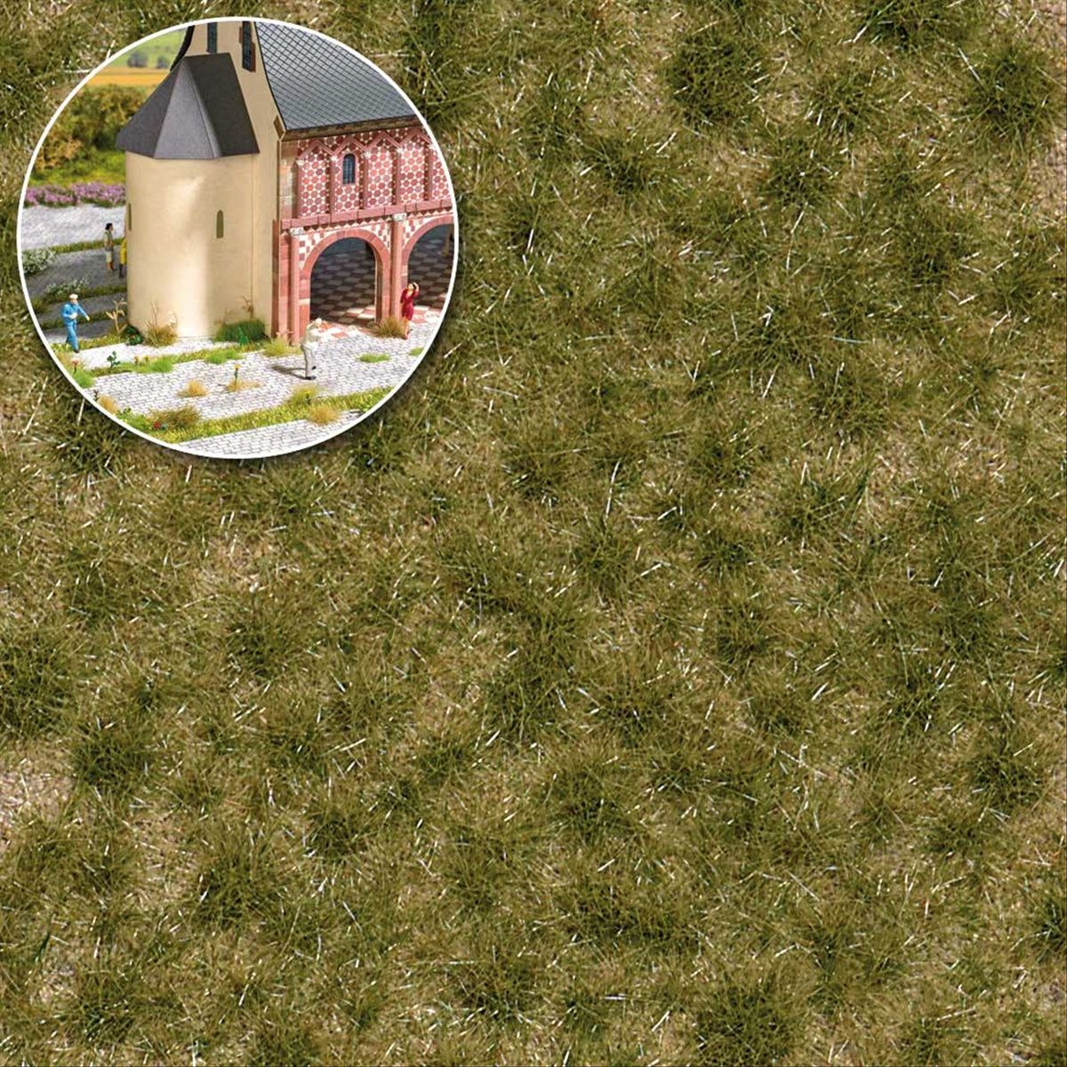 Busch 3536 All Scale 2-Color Long Spring Grass Tufts Sheet