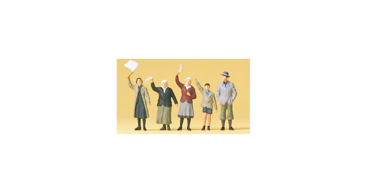 Preiser 72413 1/72 Scale Civilians Waving Figure Set