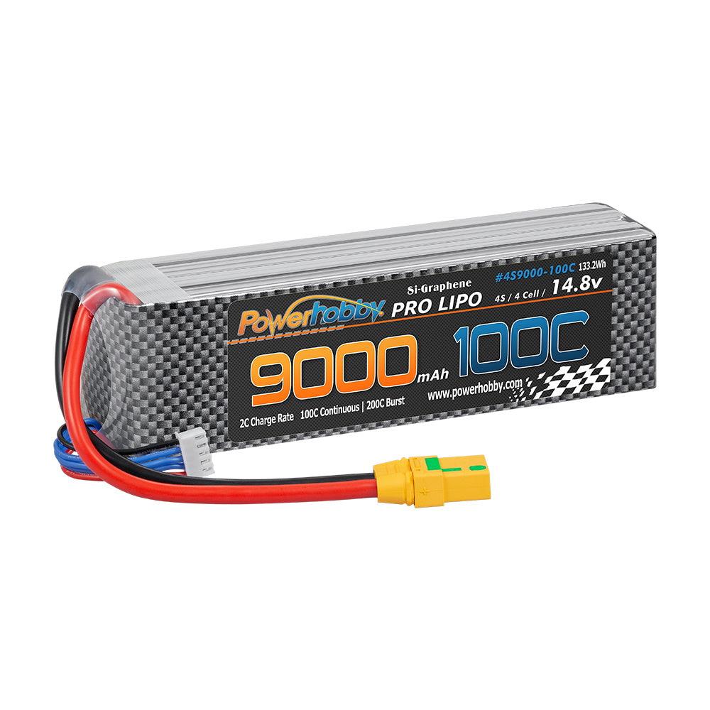 Powerhobby 4s 9000mah 100c Graphene Lipo Battery w xt90 Plug 4-Cell