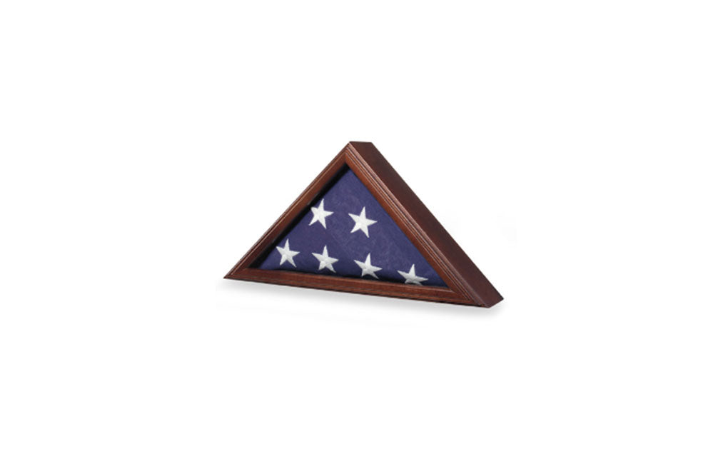 4ft x 6ft American flag, Cherry, Walnut or Oak finish