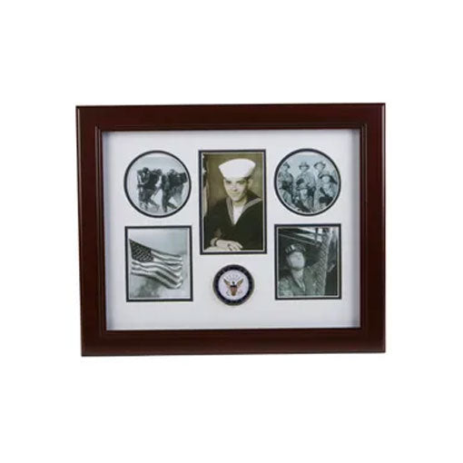 U.S. Navy Medallion 5 Picture Collage Frame