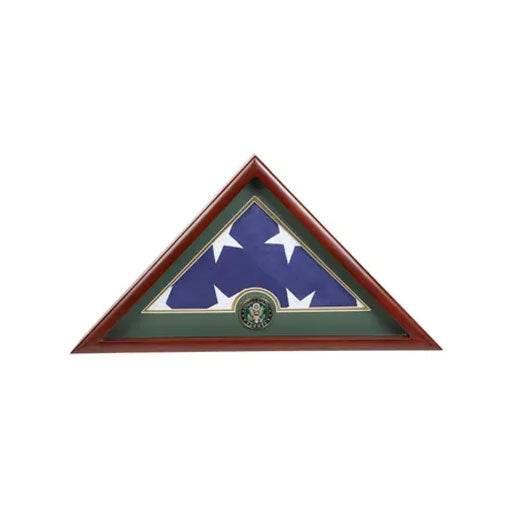 Medallion Flag Display Case, Memorial Flag Display case.