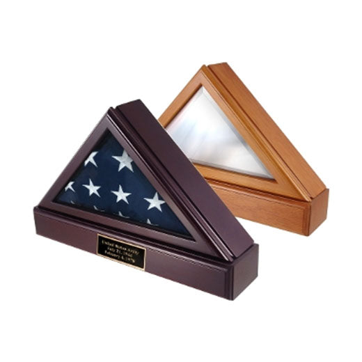 Flag Box, Flag Pedestal Box, Flag Boxes - Oak Material.