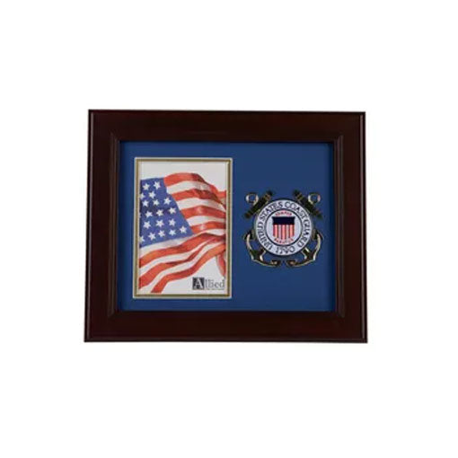 U.S. Coast Guard Medallion 4-Inch by 6-Inch Portrait Picture Frame