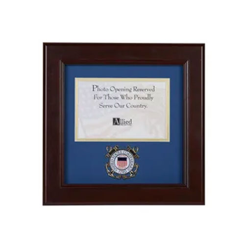 U.S. Coast Guard Medallion 4-Inch by 6-Inch Landscape Picture Frame