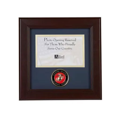 U.S. Marine Corps Medallion 4-Inch by 6-Inch Landscape Picture Frame