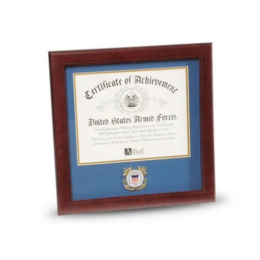 U.S. Coast Guard Medallion 8-Inch by 10-Inch Certificate Frame