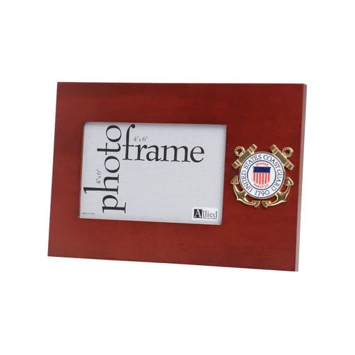 U.S. Coast Guard Medallion 4-Inch by 6-Inch Desktop Picture Frame