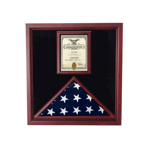 Flag and Document Case - Vertical 8 1/2 x 11 Document - Fit 5" x 8" flag.