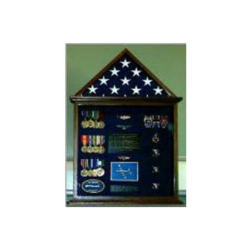 Flag Case, Flag and Badge display cases - Fit 5' x 9.5' Casket Flag.
