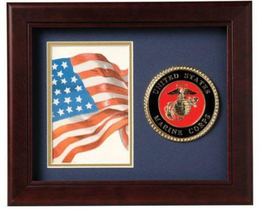 Flag Connections United States Marine Corps Vertical Picture Frame.