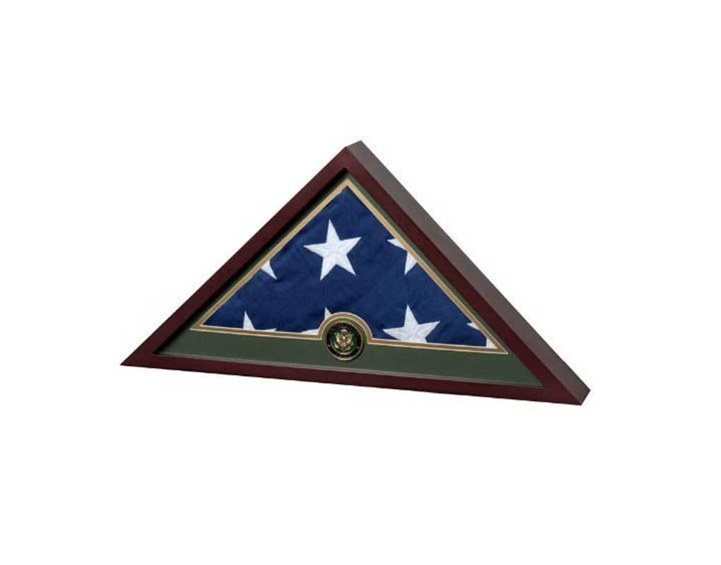Flags Connections United States Army Flag Display Case with Embroidered US Flag.