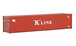 Walthers SceneMaster 949-8153 HO 40' Corrugated Container - K-Line