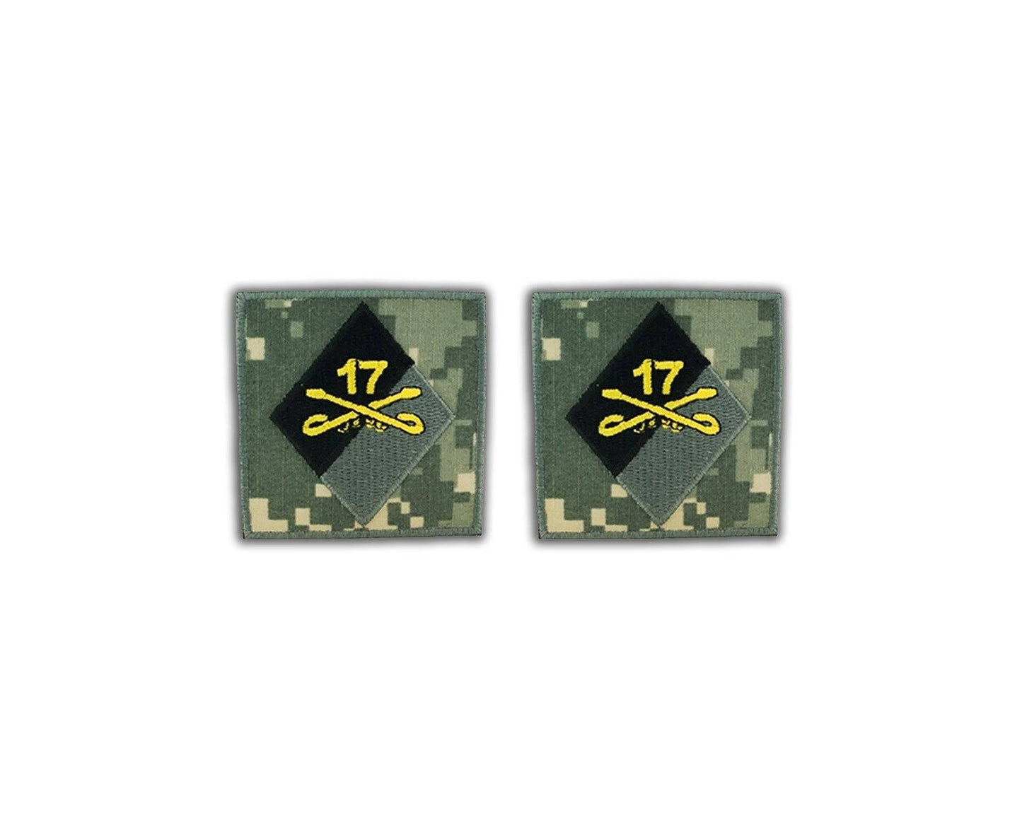 U.S. Army 17th Cavalry Helmet ACU Patch (pair)
