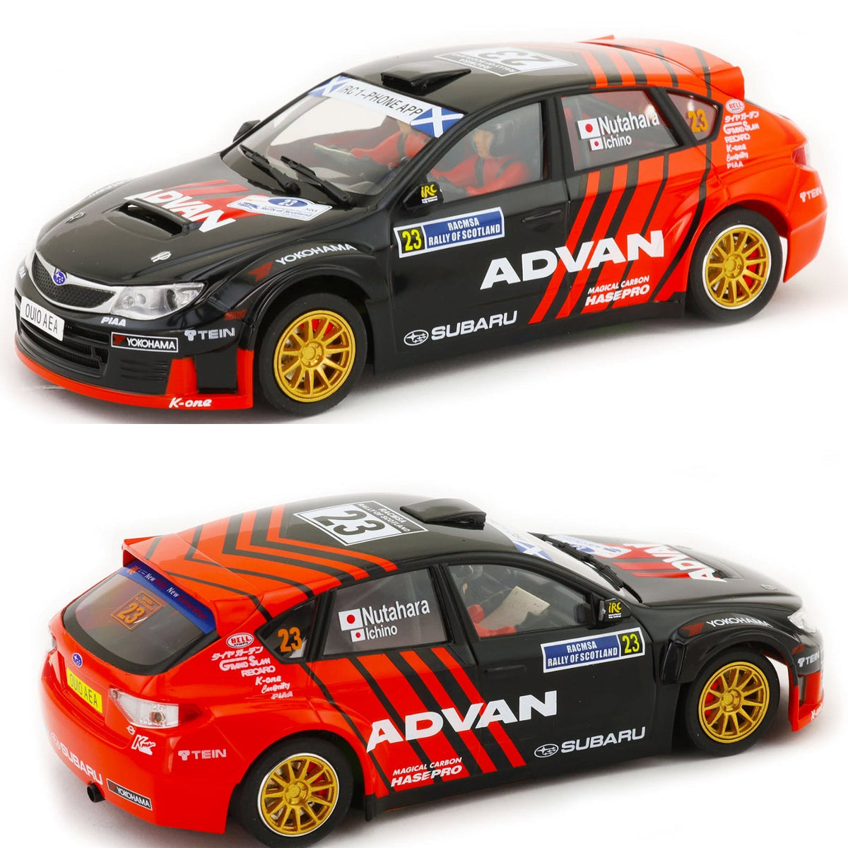 Avant Slot Subaru Impreza N14 Advan 2011 Rally of Scotland 1/32 Slot Car 51014