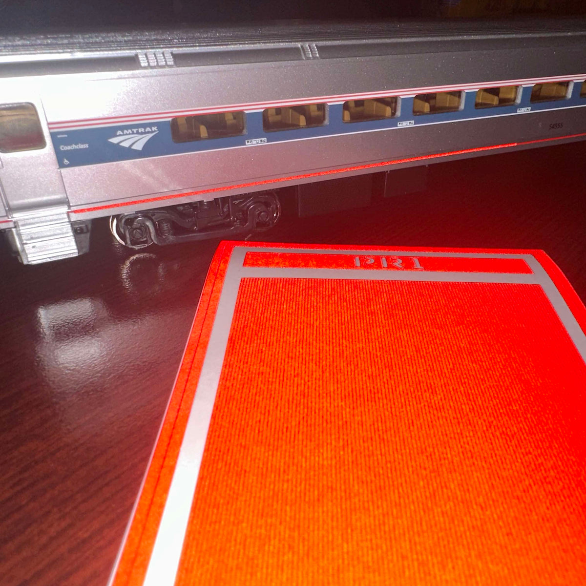 N Scale Passenger Car Red Reflective Markings Set