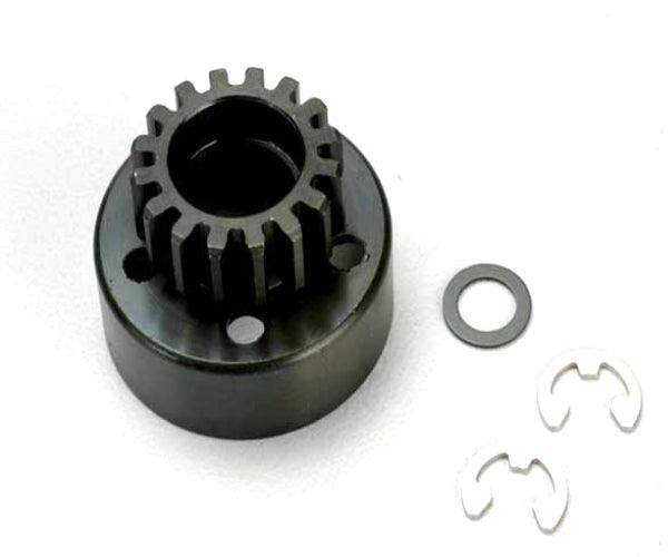 Traxxas 5215 Clutch Bell 15Tooth/Fiber Washer/E-Clip Revo (2)