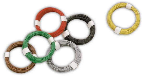 Busch 5793 All Scale Micro Wire/Cable, Gray 0.25mm 10m
