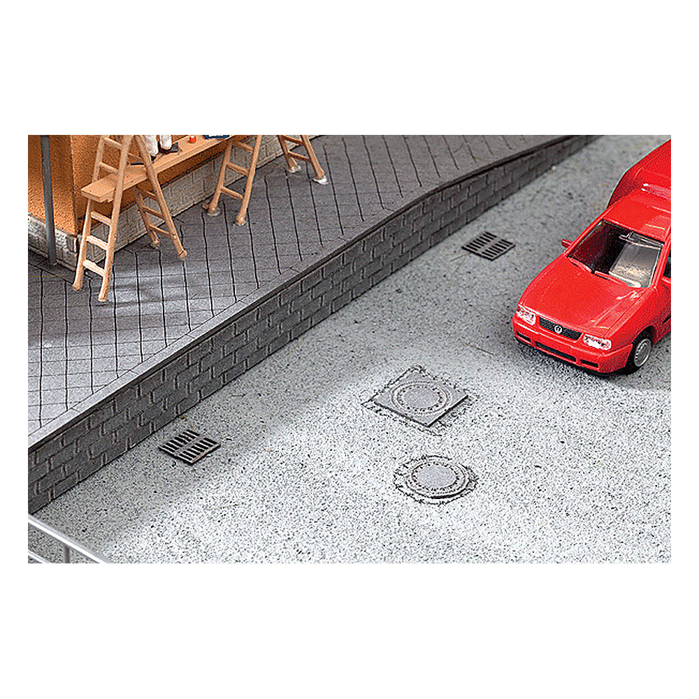 Noch 14218 HO Scale Manholes & Drain Covers - Kit -- pkg(25)