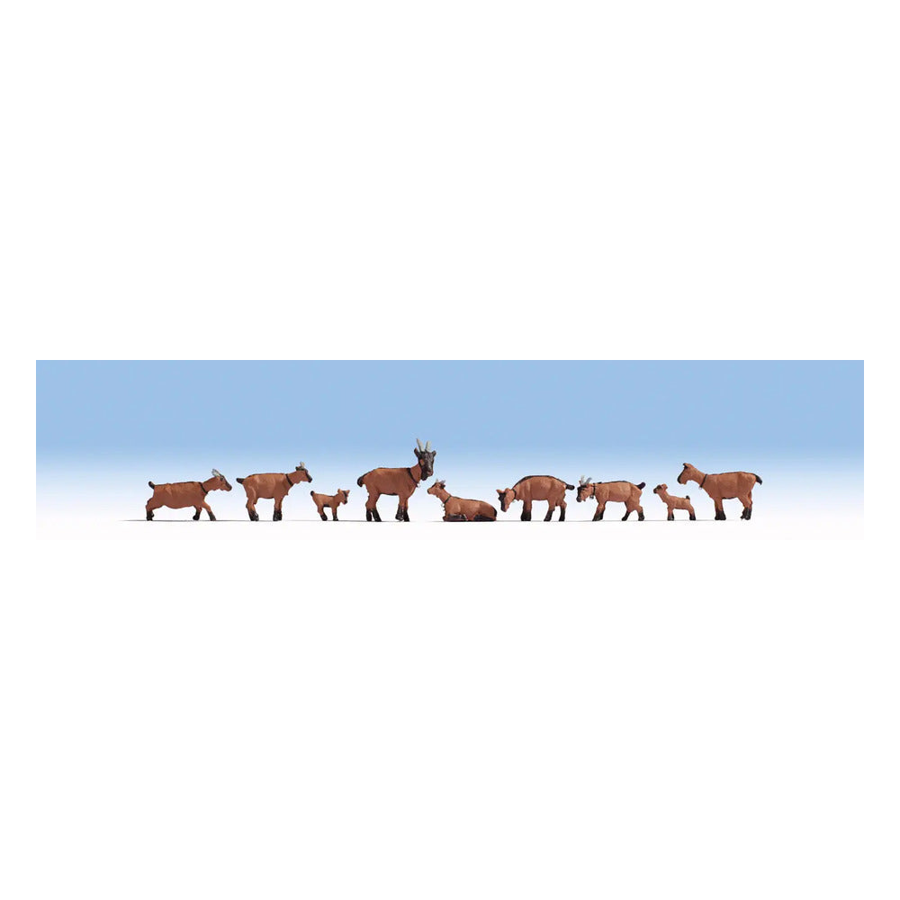 Noch 15752 HO Scale Goats -- pkg(9)