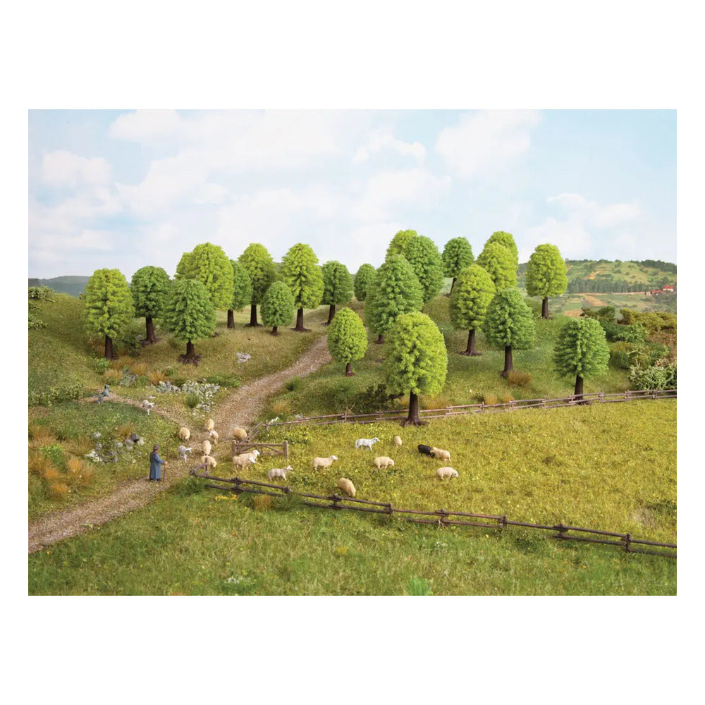 Noch 26801 All Scale Deciduous Trees -- 2 - 3-9/16" 5-9cm Tall pkg(25)