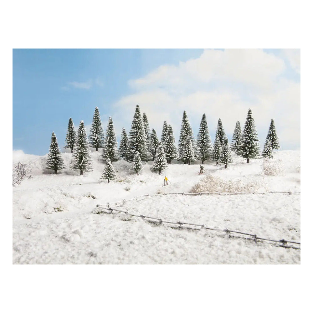 Noch 26928 All Scale Snow-Covered Fir Trees -- 2 - 5-1/2" 5-14cm Tall pkg(10)
