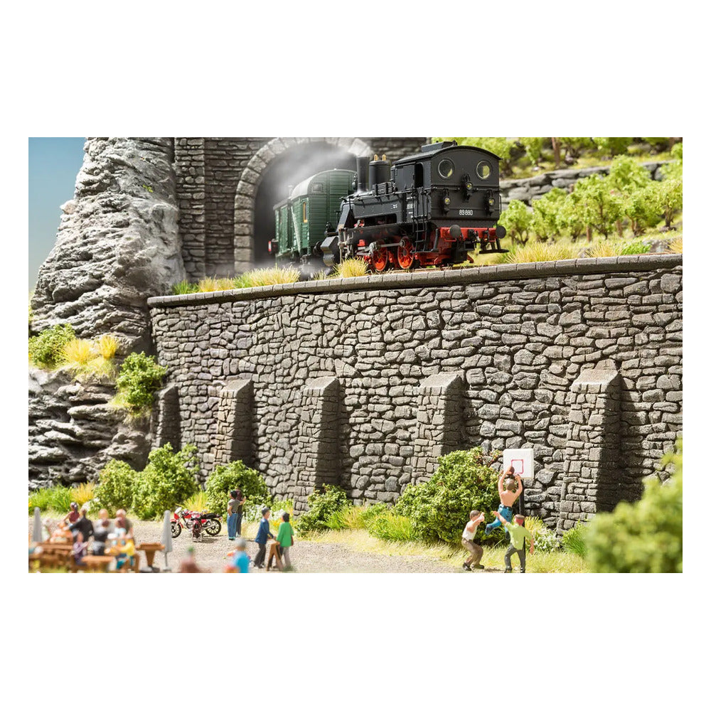Noch 58061 HO Scale Natural-Stone Tunnel Portal -- Single-Track