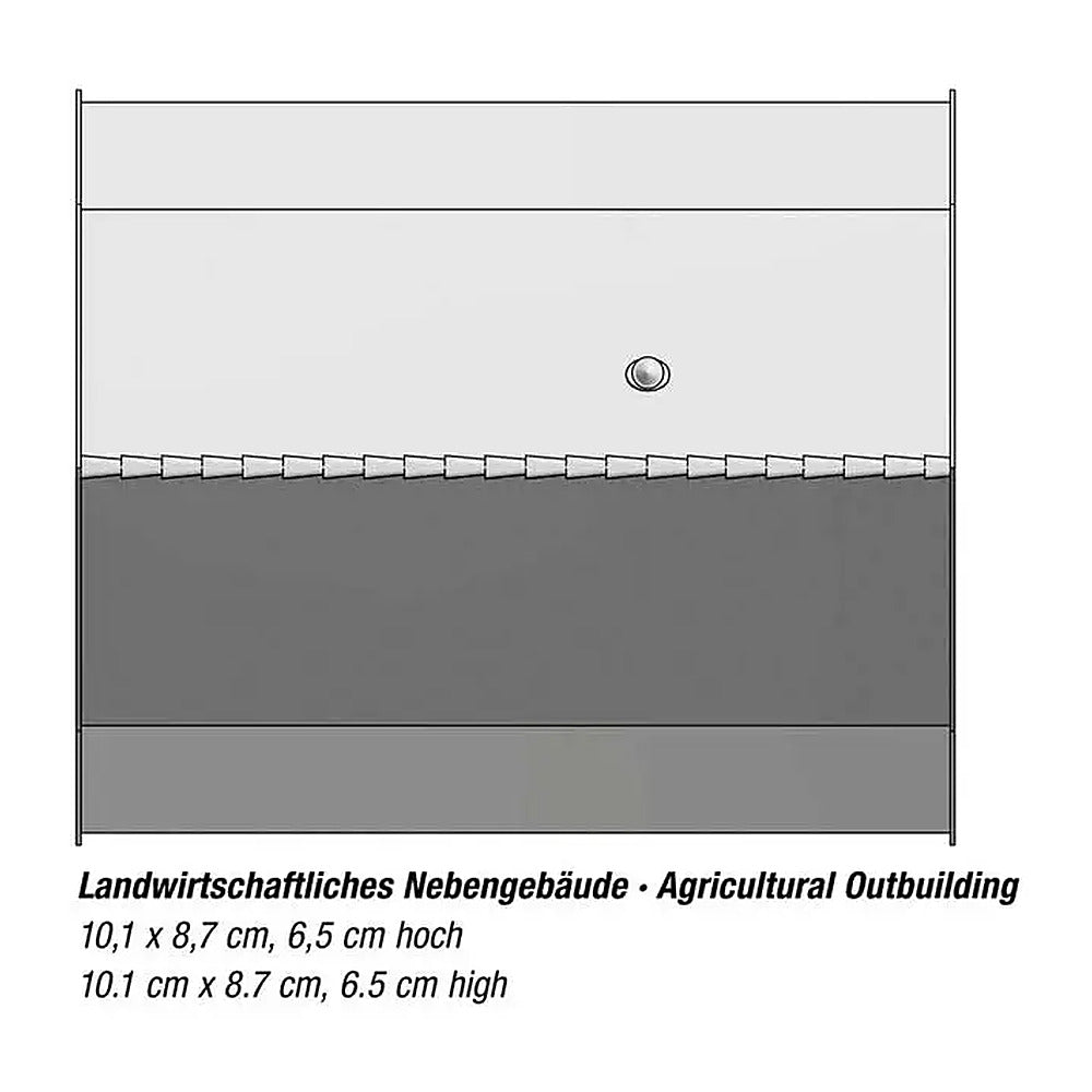 Noch 66715 HO Scale Agricultural Outbuilding -- Laser-Cut Card Kit