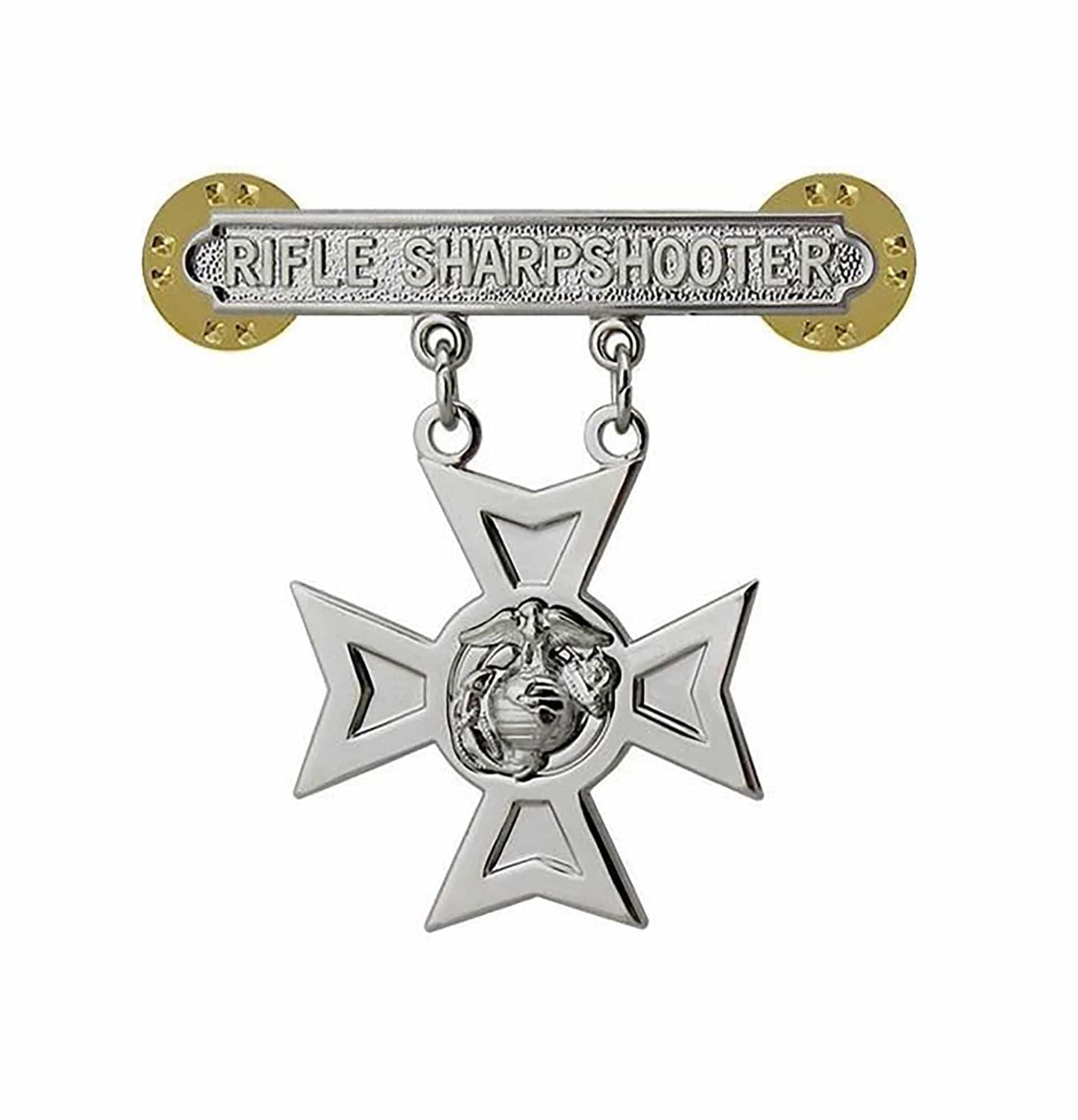 U.S. Marine Corps Identification Rifle Sharpshooter Pin on (each)