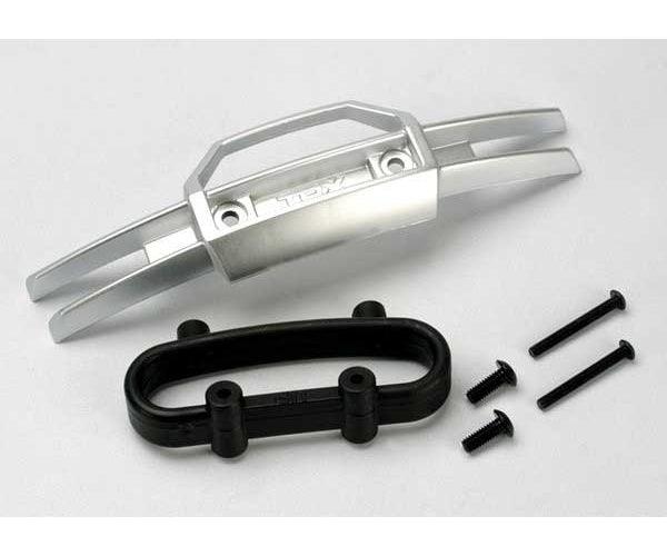 Traxxas 5335 Satin Chrome Front Bumper & Mount Revo E-Revo