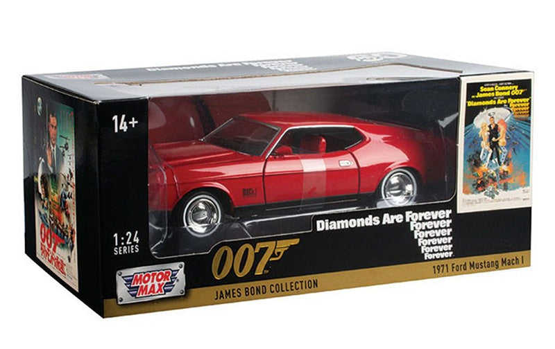 Motormax 79851 1/24 1971 Ford Mustang Mach 1, James Bond 007