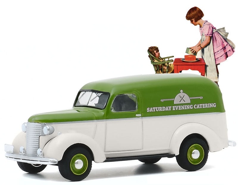 Greenlight 54040-A 1/64 Scale 1939 Chevrolet Panel Truck Norman Rockwell Series 3