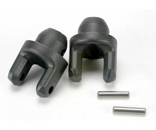 Traxxas 5453 Yokes Stub Axle w/Pins (2) Revo Slayer T-Maxx E-Maxx E-Revo