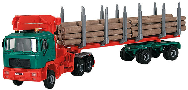 Kibri 12271 1/87 HO MAN Truck with Wood Load and Trailer Kit