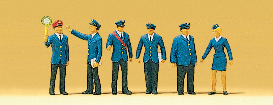 Preiser 10011 HO Scale German Federal Railway DB Figures (6)