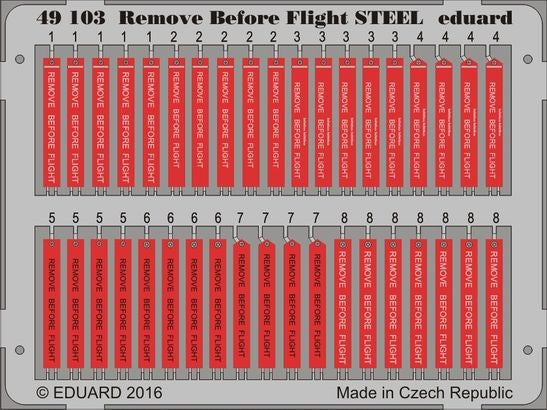 Eduard 49103 1/48 Aircraft- Remove Before Flight Steel (Painted)