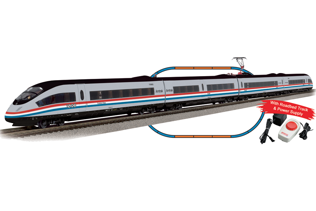 Piko 57197 HO Scale Roadbed Amtrak ICE3 Starter Set